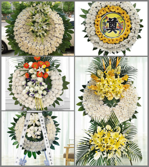 山西晋中左权县羊角乡泊里村花圈速递